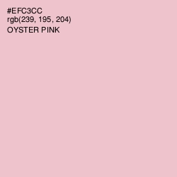 #EFC3CC - Oyster Pink Color Image